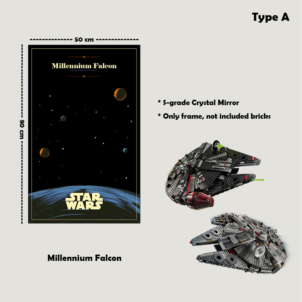 Display Frame For LEGO® Star Wars™ Millennium Falcon™ 75389/75257/75105