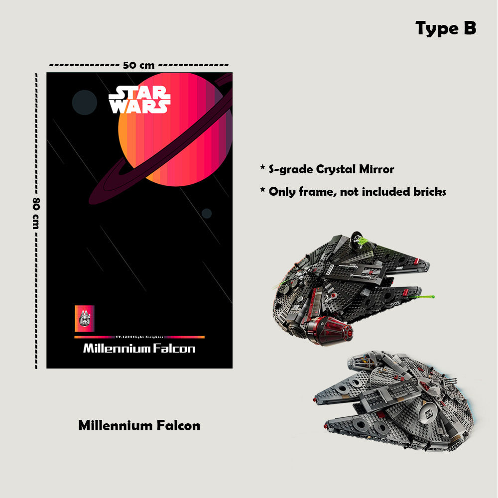 Display Frame For LEGO® Star Wars™ Millennium Falcon™ 75389/75257/75105