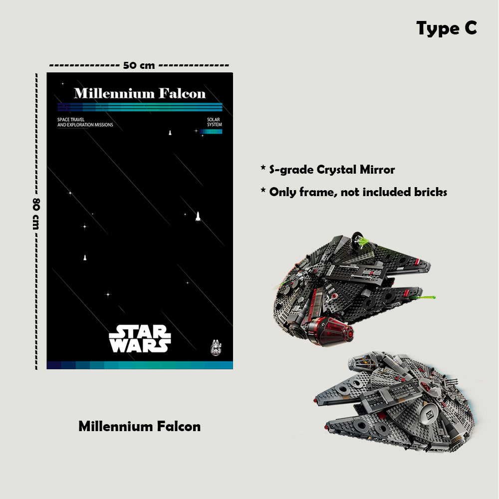 Display Frame For LEGO® Star Wars™ Millennium Falcon™ 75389/75257/75105