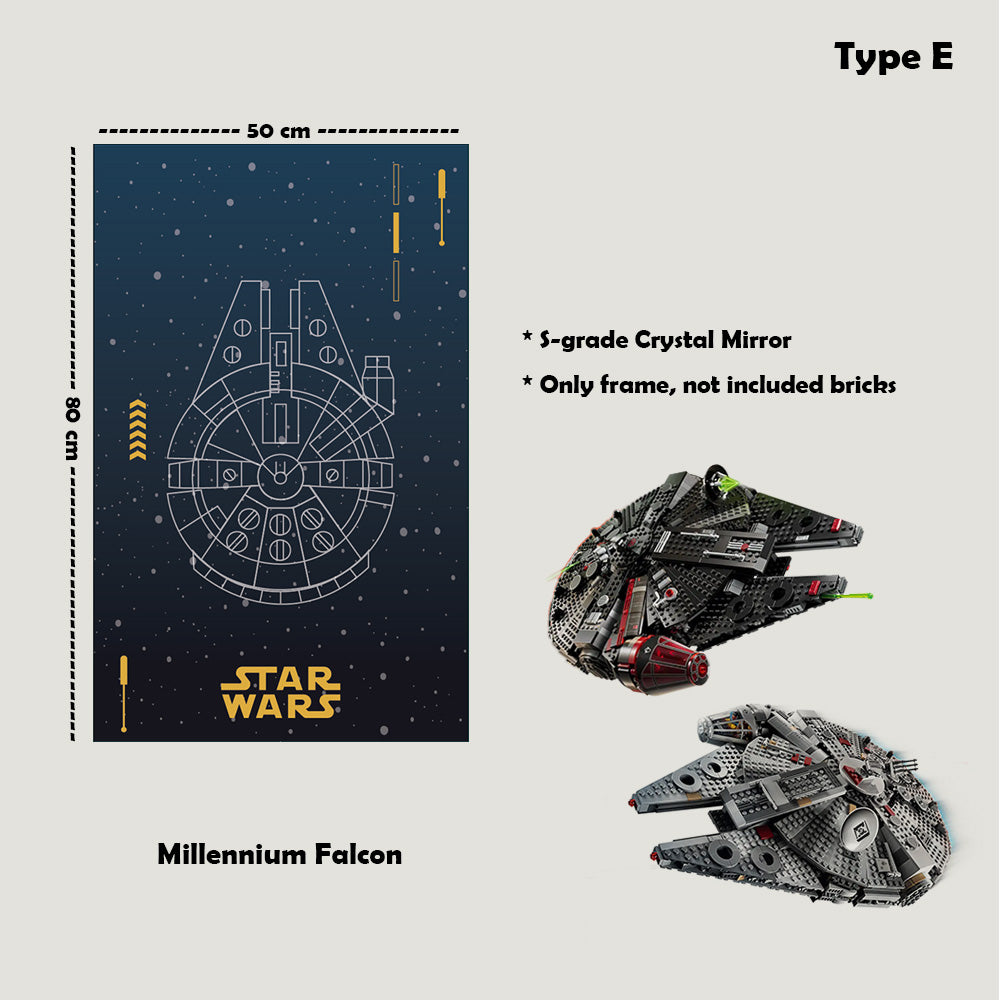Display Frame For LEGO® Star Wars™ Millennium Falcon™ 75389/75257/75105