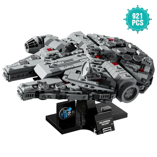 LEGP Space Wars: New Hope Millennium Falcon Building Blocks, 25th Anniversary Starship Model for Home Décor (921 pcs)