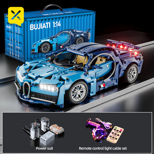 CAR BRICKS 1:14 Bugatti Sports Car Building Blocks Set - 89109