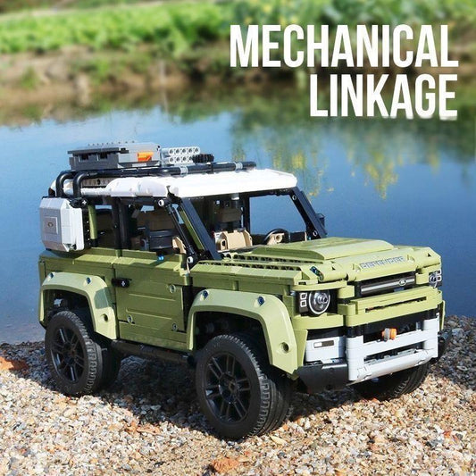 Land Rover Defender with Roof Rack, Tow Gear, 4-Speed Gearbox, 6-Cylinder Engine (2623 Pcs)