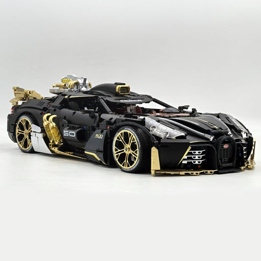 1:8 Bugatti Special Edition Supercar with Remote Control, Electric Doors, Electric Air Suspension, Steam Spray System(4368 Pcs)