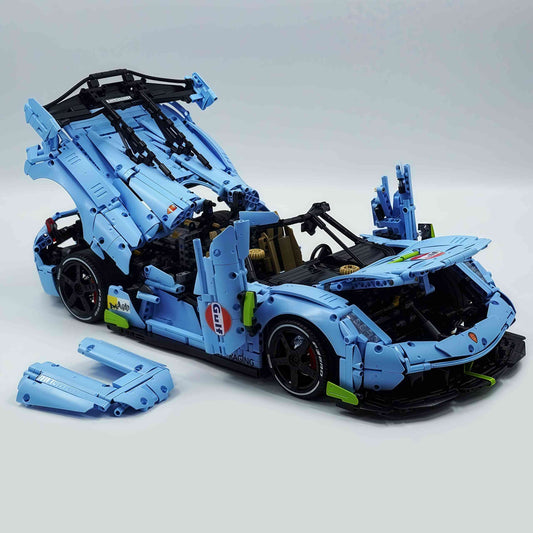 1:8 Gulf Blue Koenigsegg JESKO, Custom Gulf Blue Limited Edition(4346 PCS)