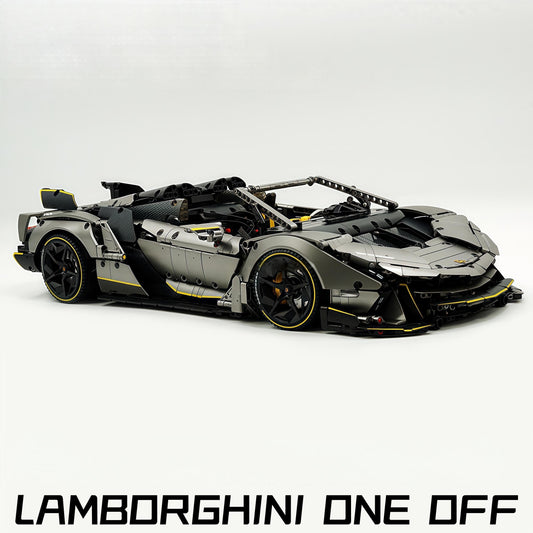 1:8 Lamborghini One Off: Auténtica, Motorized Convertible Switch Mode, Full Vehicle Motorization (3392 Pcs)