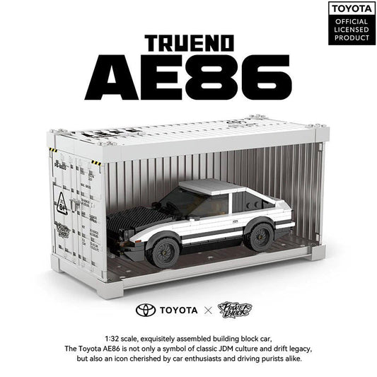 1: 24 TOYOTA AE86 with Container Display Case (327 PCS)