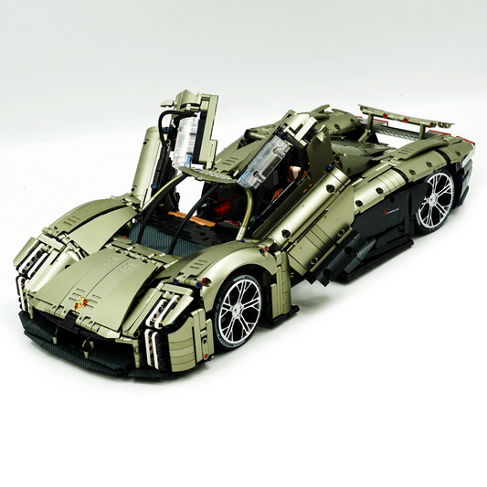 1:8 Porsche Mission X Supercar Building Sets with Remote Control, Electric lift tail, Electric Lifting Chassis, Electric Door (4056 Pcs)