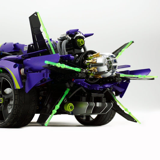 1:8 Armor Apollo EVO Building Sets with Remote Control, Tail Propeller Can Rotate and Emit Light, Electric Door (3909Pcs)