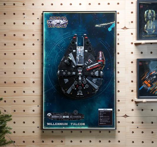 Display frame for LEGO® STAR WARS™ Dark Millennium Falcon