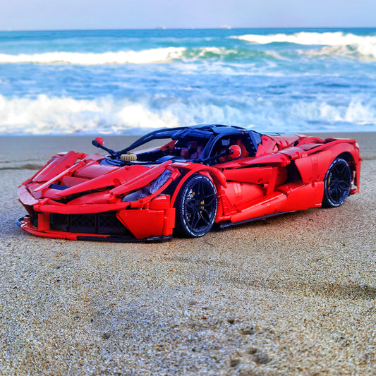 1:8 LaFerrari C6 Sportcar Building Set, Fully Detailed Simulation, The Ultimate Collectible, None-Remote Controlled (4739Pcs)