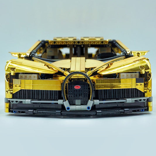 1:8 Bugatti Chiron, Custom Modified Electroplated Mirror Gold Version (4031PCS)