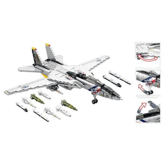 F14 TOMCAT FIGHTER (1602 PCS)