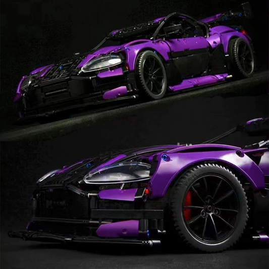 1:8 Aston Martin Vantage GT3 Supercar Set, Legendary Racing DNA | Jaw-Dropping Purple Finish (3850 Pcs)