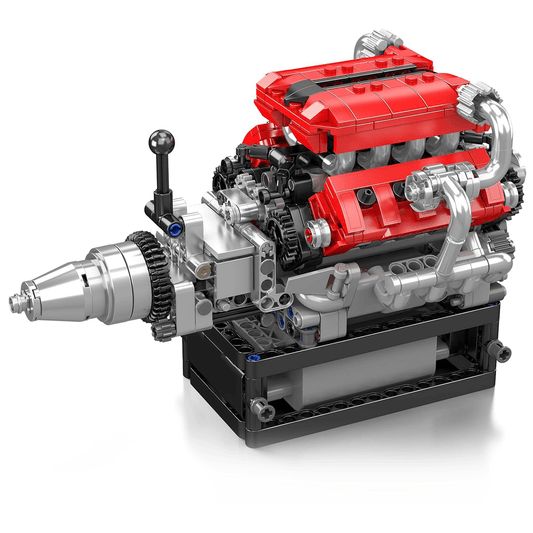 Motorised Italian V8 Engine (750 Pcs)