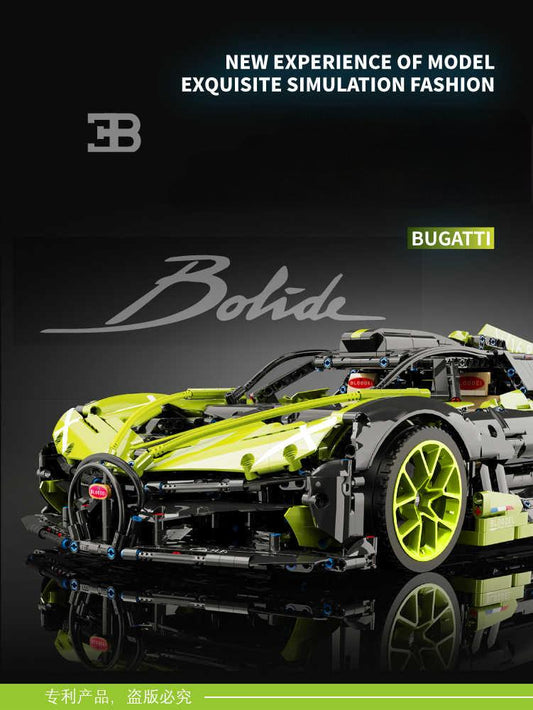1:8 Bugatti Bolide W16, Fully Printed Exterior Parts, Free Electroplated Wheels (3588 PCS)
