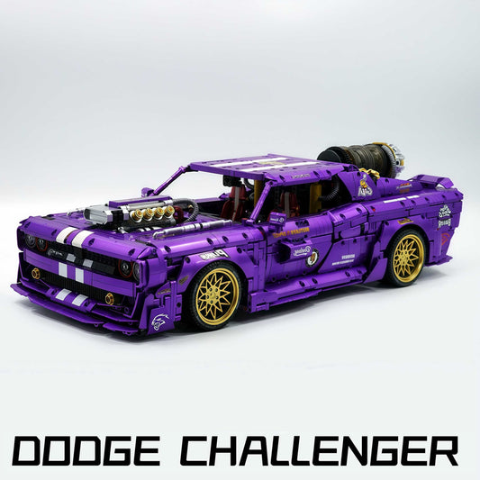 1:8 Dodge Challenger, Pearlescent Purple Paint Customized Version (3751 Pcs)