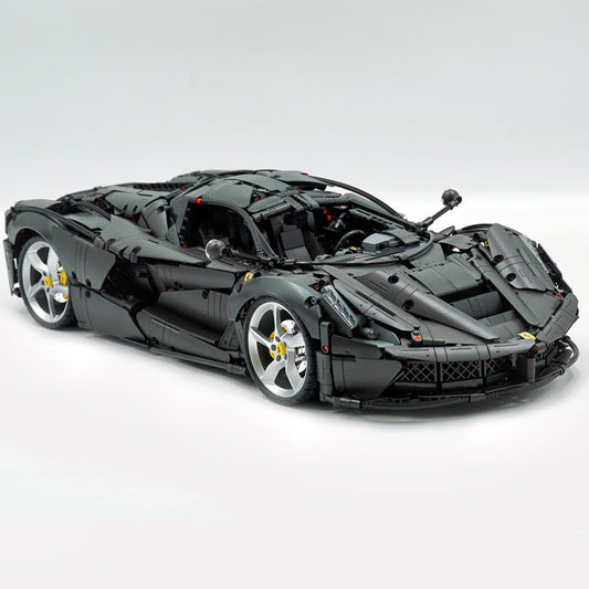 1:8 LaFerrari C6 Sportcar, Custom Metal Black, Fully Detailed Simulation, The Ultimate Collectible, None-Remote Controlled (4739Pcs)