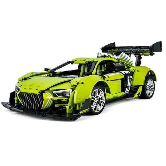 AUDI R8 Green Beast, Large Rear Wing (2641 Pcs)