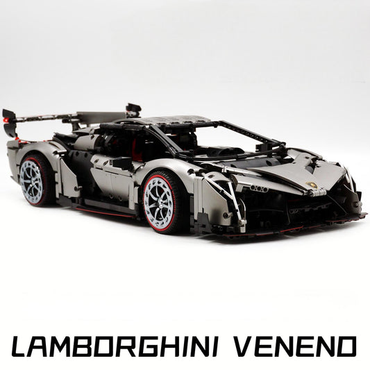 1:8 Lamborghini VENENO Silver Gray with Remote control, Manual/Electric Air Suspension (4016 Pcs)