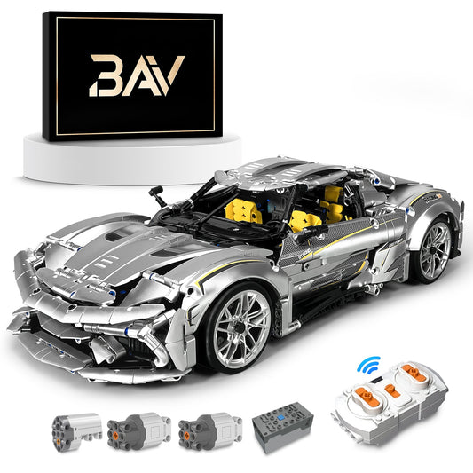 1:10 Silver Koenigsegg Building Sets (2086Pcs)