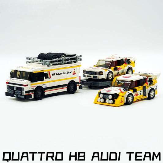 Officially Licensed 1:18 HB Audi WRC Team – 3-in-1 Rally Legends Set (1362 PCS)