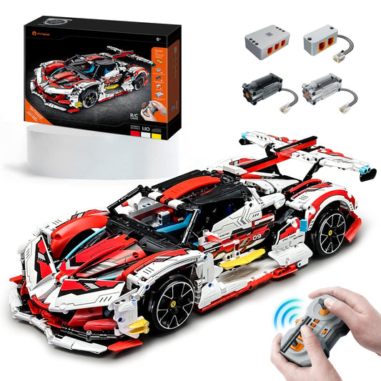 1:10 Apollo MOC Building Kit, Remote Control Drift, Electric gullwing doors, 2732 Pcs