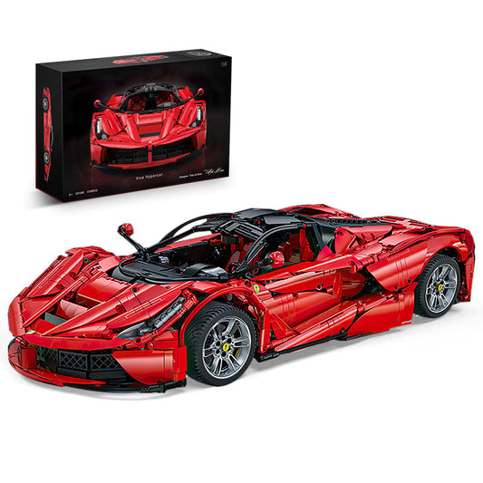 1:8 LaFerrari C6 Sportcar Building Set, Fully Detailed Simulation, The Ultimate Collectible, None-Remote Controlled (4739Pcs)