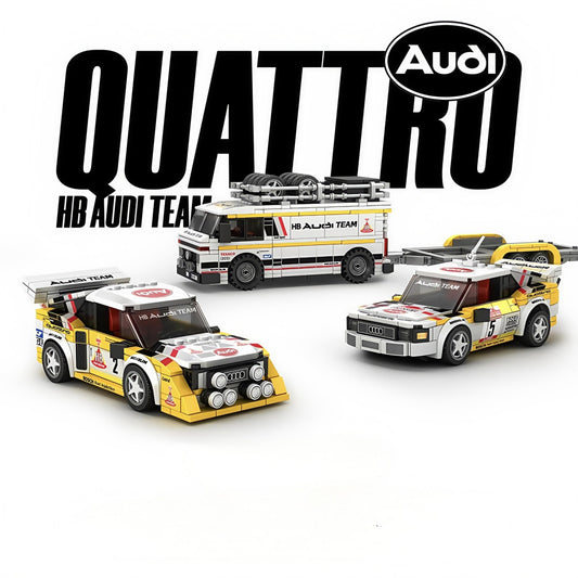 Officially Licensed 1:18 HB Audi WRC Team – 3-in-1 Rally Legends Set (1362 PCS)