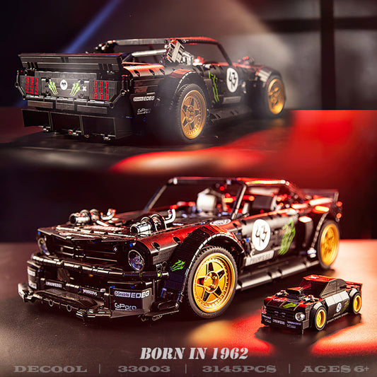1:8 HOONIKEN Model Car Set, Giveaway Mini Mustang, A Must Have for Muscle Car Fans (3145Pcs)