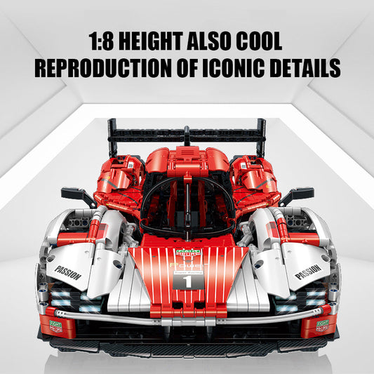 1:8 Porsche 963 Racing Car, Iconic Design and Authentic Details (3460 PCS)