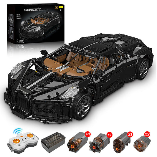 1:8 Bugatti La Voiture Noire Building Sets with Remote Control, Electric Lifting Chassis, Electric Door (4688 Pcs)