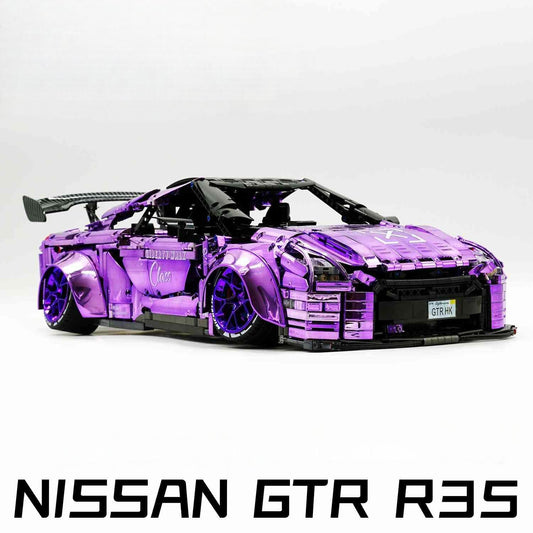 1:8 NISSAN GTR R35, Custom Purple Electroplating Appearance (4098Pcs)