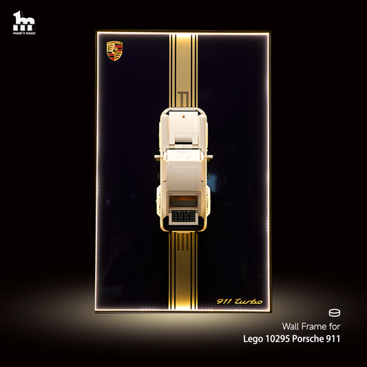 Wall Display Frame for LEGO® ICONS Porsche 911 10295