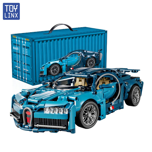 CAR BRICKS 1:14 Bugatti Sports Car Building Blocks Set - 89109