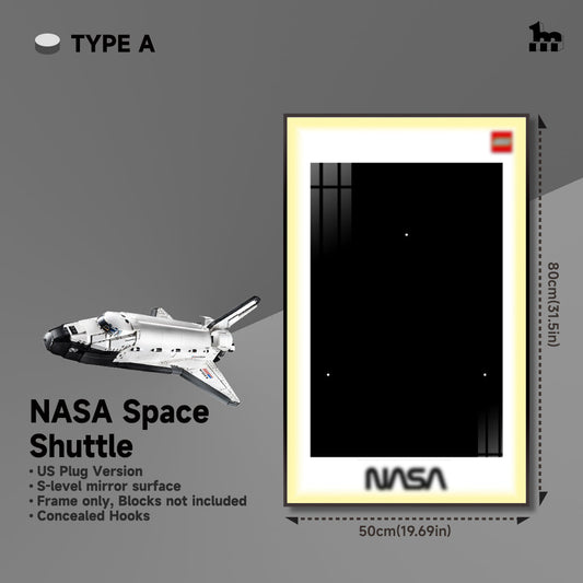 Wall Display Frame for LEGO® ICONS NASA Space Shuttle 10283