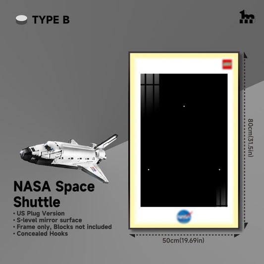 Wall Display Frame for LEGO® ICONS NASA Space Shuttle 10283