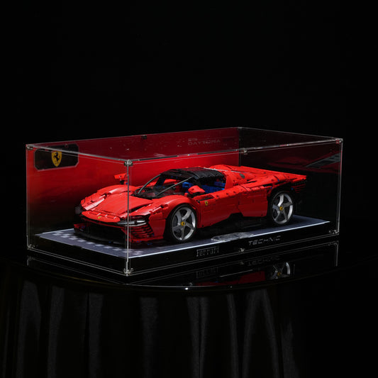 【PREMIUM】Display Case For LEGO® Ferrari Daytona SP3 Ultra-high Translucent Acrylic